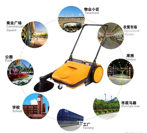 Powerless Manual Floor Sweeper Filtration Design